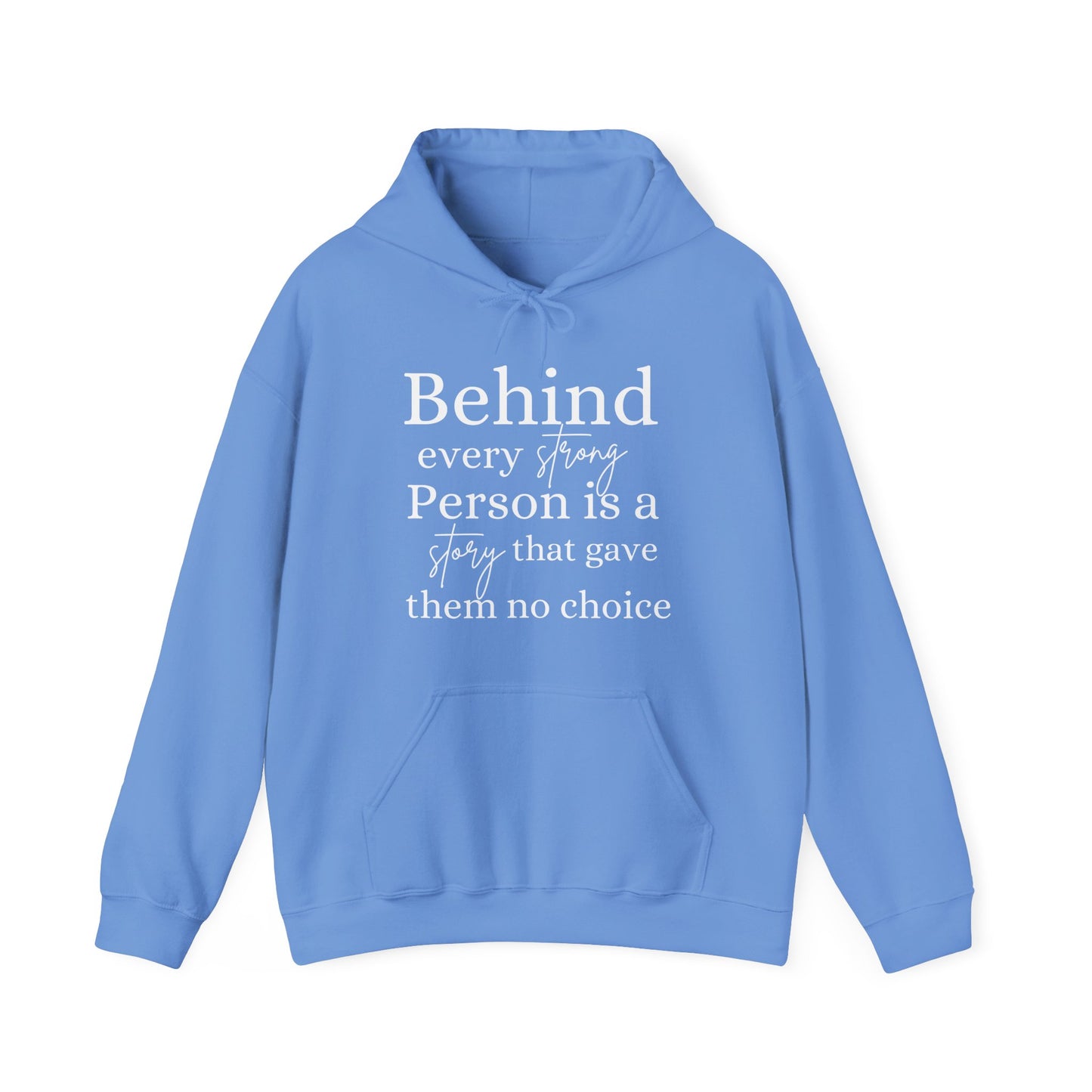 Behind Every Strong Person Story Inspirational Hoodie | Motivational Gift For Her | Inspirational Quote