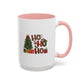 Ho Ho Ho Christmas Mug | Cute Christmas Tree Gift Mug | Christmas Gift | 11oz Accent Mug | 15oz Accent Mug