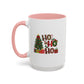 Ho Ho Ho Christmas Mug | Cute Christmas Tree Gift Mug | Christmas Gift | 11oz Accent Mug | 15oz Accent Mug