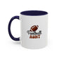 Football Aunt Mug | Sports Fan Gift | Favorite Aunt Gift | Funny Gift | 11oz Accent Mug | 15oz Accent Mug