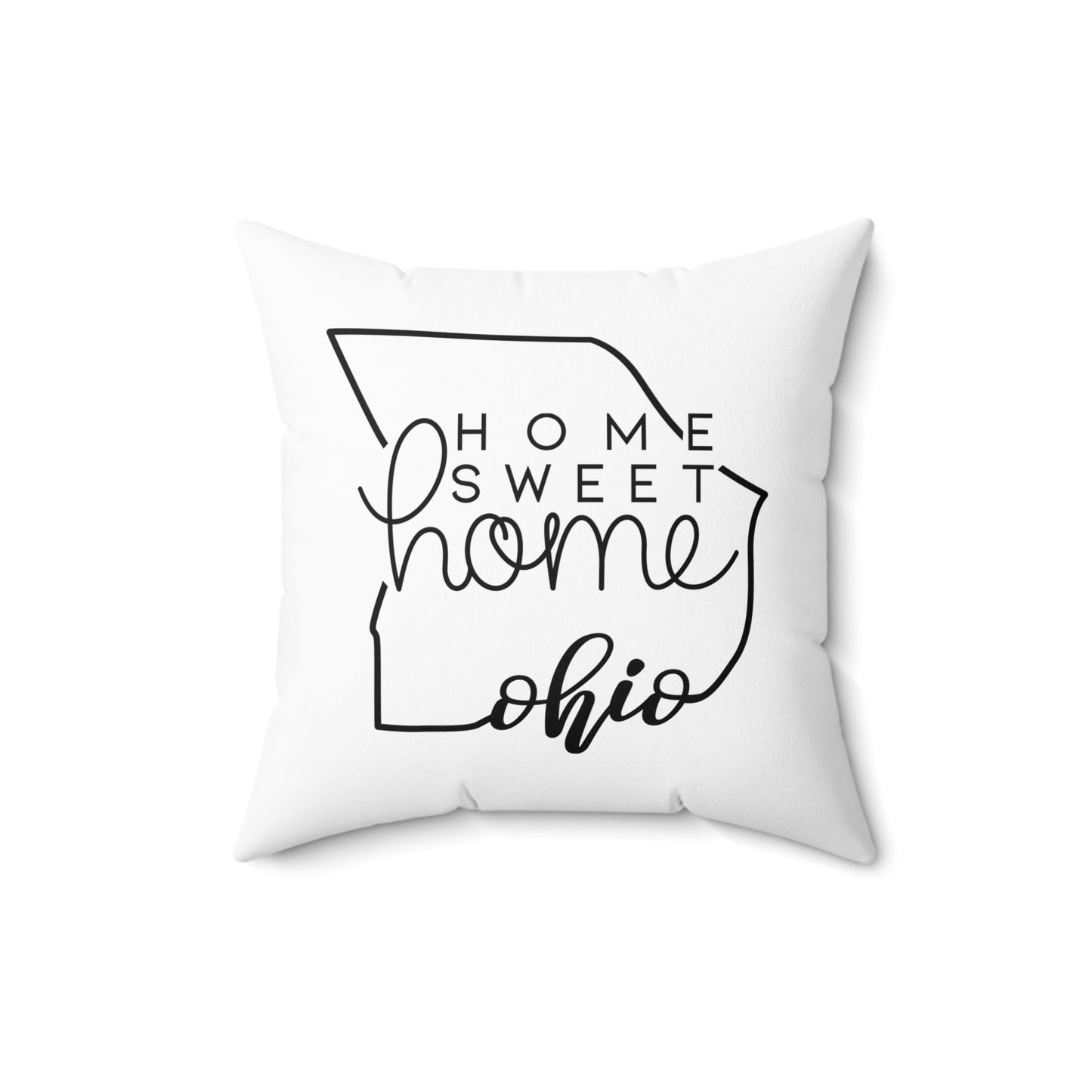 Home Sweet Home Ohio Decorative Pillow | Gift For Her | Home Decor | State Gift | Customized State Pillow