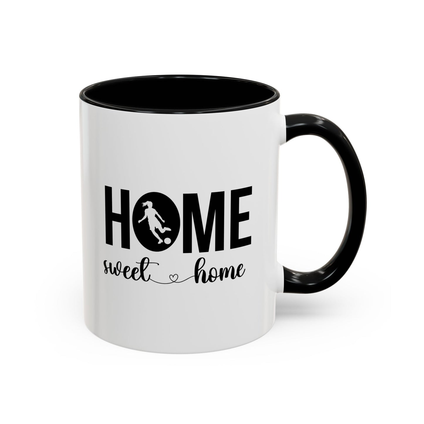 Female Soccer Player Home Sweet Home Mug | Soccer Gift | Sports Mug |11oz Accent Mug | 15oz Accent Mug