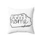 Home Sweet Home Indiana Decorative Pillow | Gift For Her | Home Decor | State Gift | Customized State Pillow
