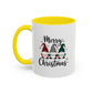 Cute Colorful Merry Christmas Elves In Colorful Hats | Christmas Mug | Christmas Gift | 11oz Accent Mug | 15oz Accent Mug