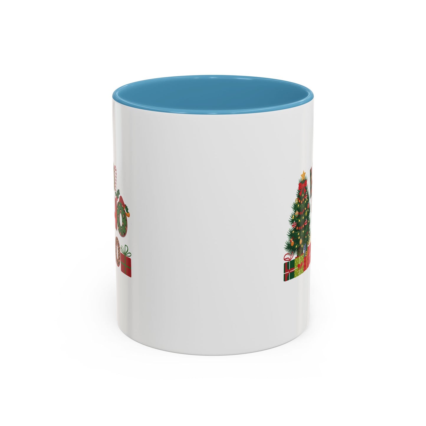Ho Ho Ho Christmas Mug | Cute Christmas Tree Gift Mug | Christmas Gift | 11oz Accent Mug | 15oz Accent Mug