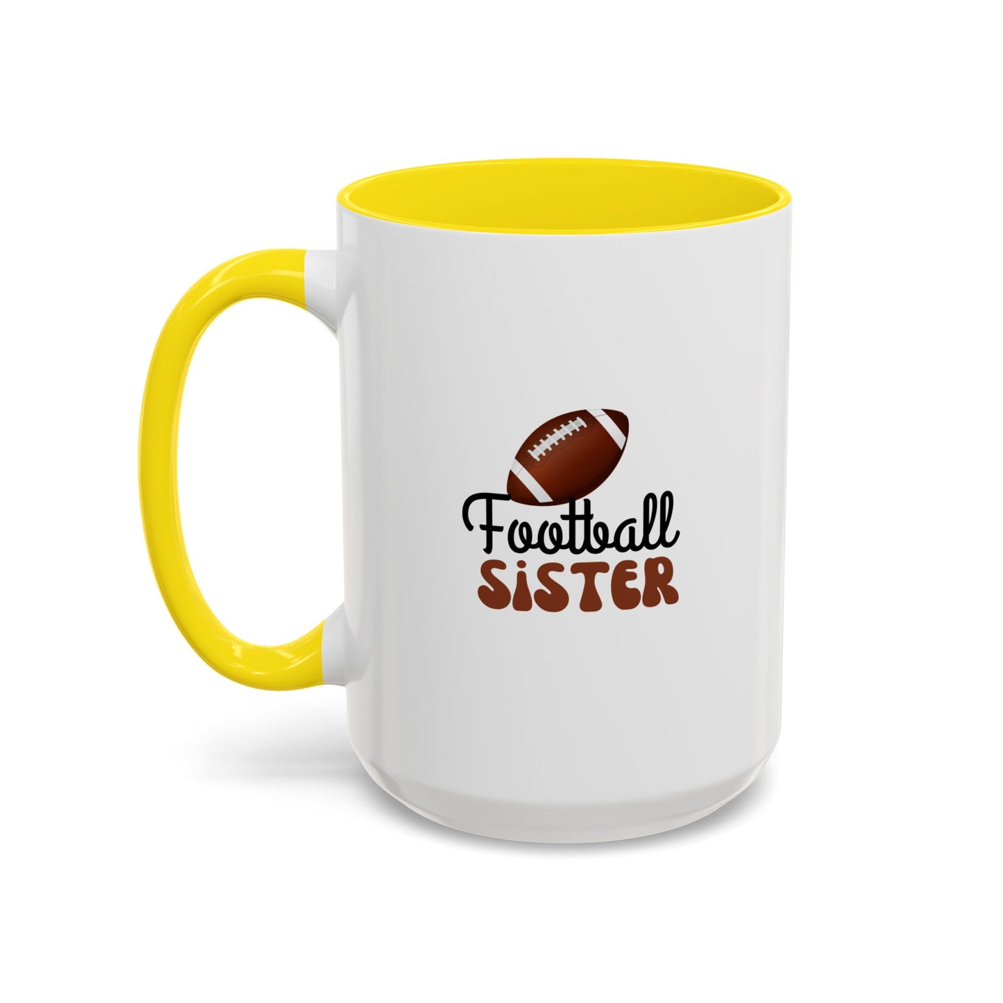 Football Sister Mug | Sports Fan Gift | Kids Mug | Sibling Gift | 11oz Accent Mug | 15oz Accent Mug