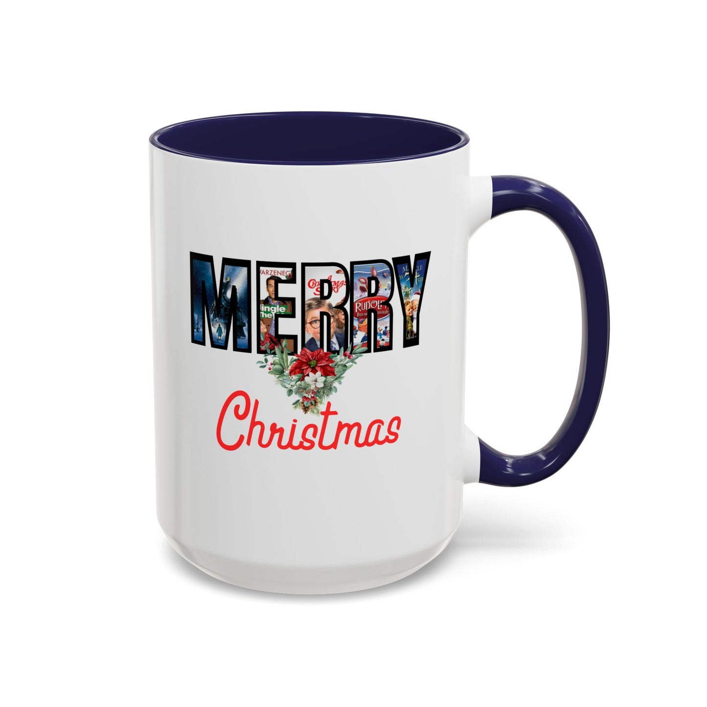 Merry Christmas Nostalgic Movie Poster Mug | 11oz | 15oz | Christmas Gift | Funny Christmas Gift | Accent Mug
