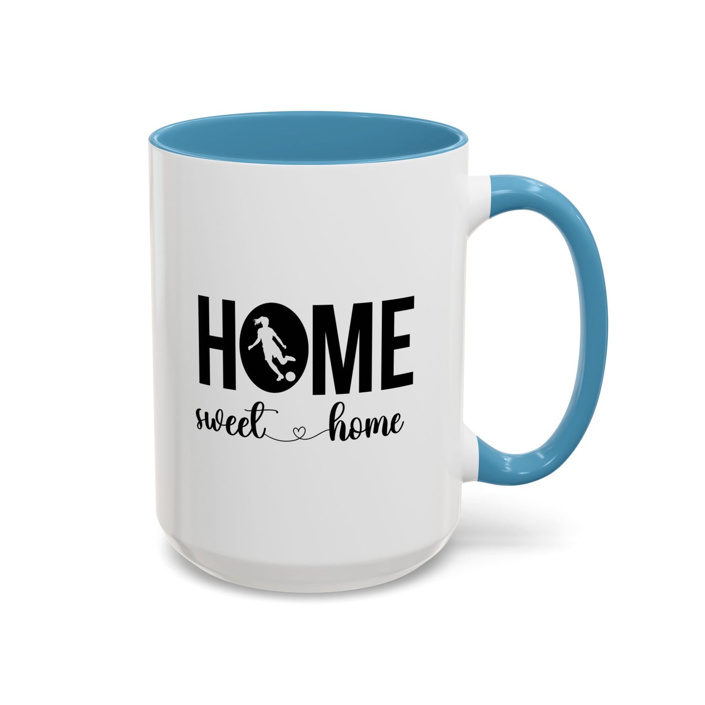 Female Soccer Player Home Sweet Home Mug | Soccer Gift | Sports Mug |11oz Accent Mug | 15oz Accent Mug