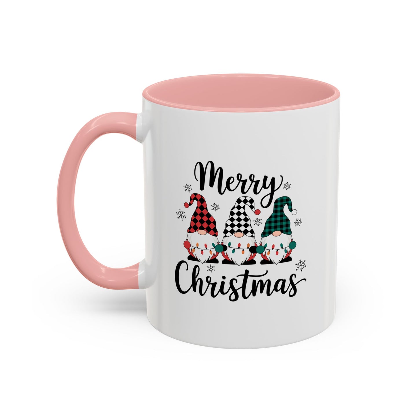Cute Colorful Merry Christmas Elves In Colorful Hats | Christmas Mug | Christmas Gift | 11oz Accent Mug | 15oz Accent Mug