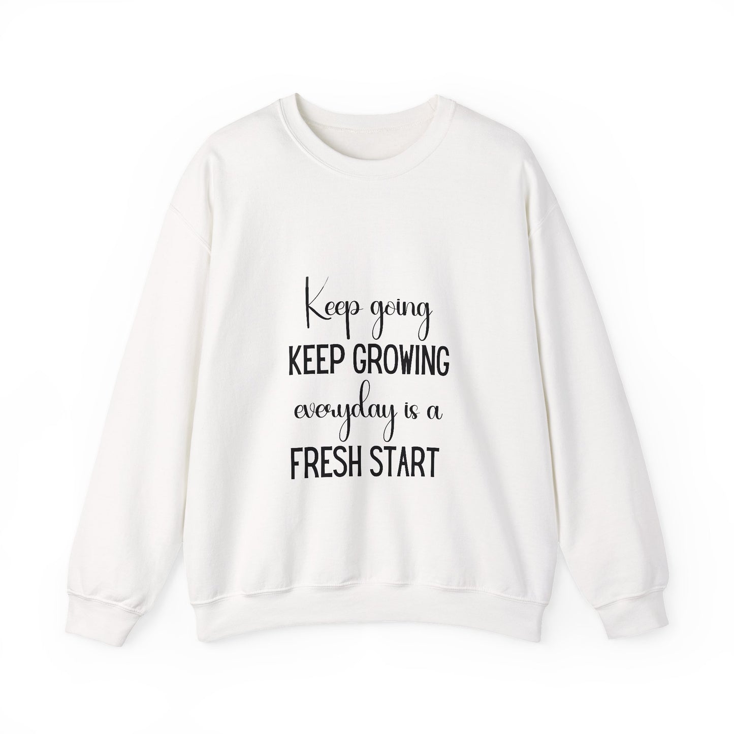 Keep Growing Inspirational Quote Unisex Heavy Blend™ | Motivational Sweatshirt | Inspirational Gift | Gift For Her | Gift For Him