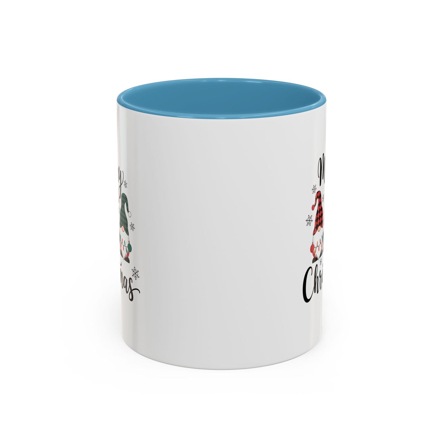 Cute Colorful Merry Christmas Elves In Colorful Hats | Christmas Mug | Christmas Gift | 11oz Accent Mug | 15oz Accent Mug