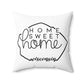 Home Sweet Home Wisconsin Decorative Pillow | Gift For Her | Home Decor | State Gift | Customized State Pillow