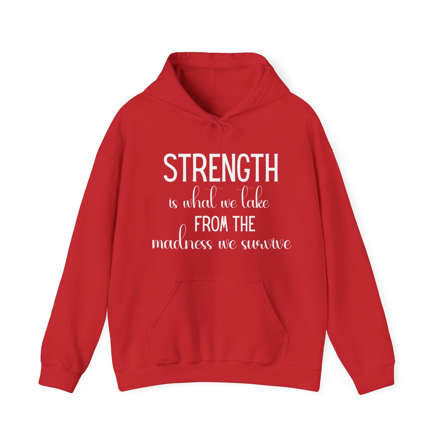 Strength Cute Version Quote Hoodie | Motivational Gift For Her | Inspirational Quote
