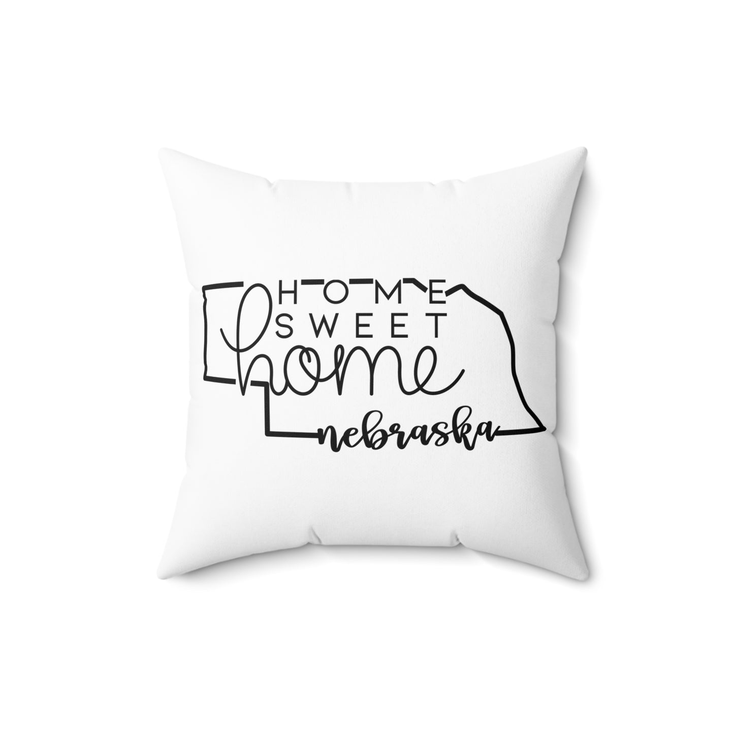 Home Sweet Home Nebraska Decorative Pillow | Gift For Her | Home Decor | State Gift | Customized State Pillow