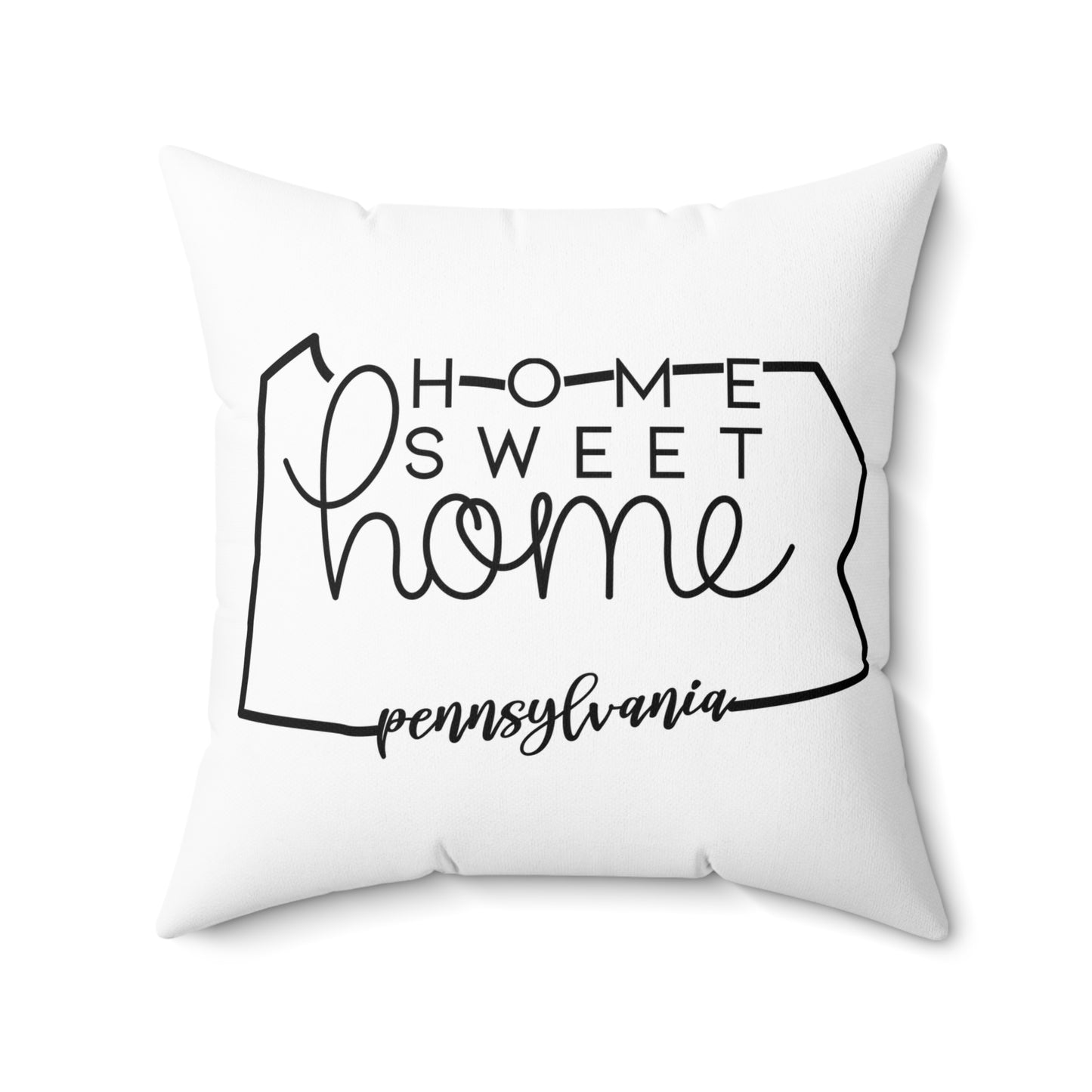 Home Sweet Home Pennsylvania Decorative Pillow | Gift For Her | Home Decor | State Gift | Customized State Pillow