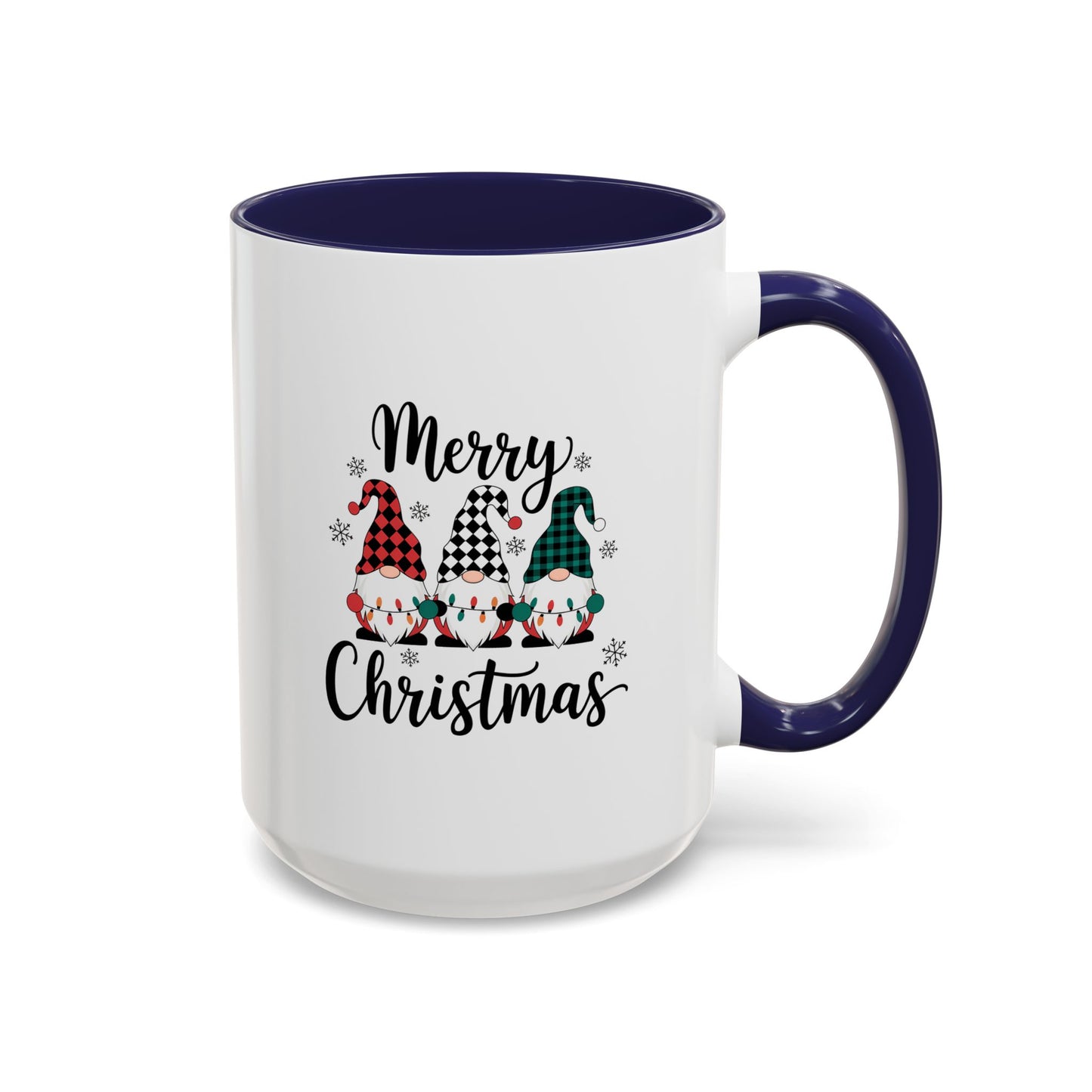Cute Colorful Merry Christmas Elves In Colorful Hats | Christmas Mug | Christmas Gift | 11oz Accent Mug | 15oz Accent Mug