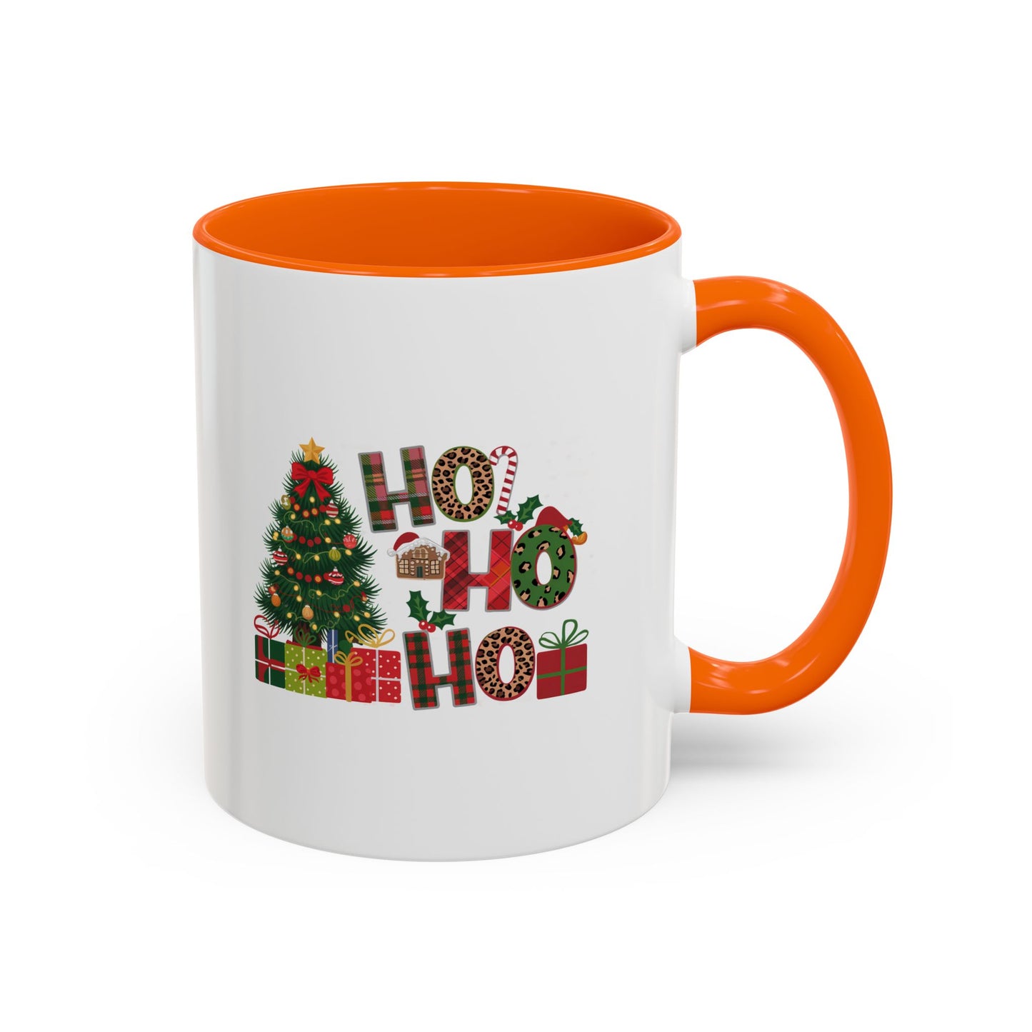 Ho Ho Ho Christmas Mug | Cute Christmas Tree Gift Mug | Christmas Gift | 11oz Accent Mug | 15oz Accent Mug