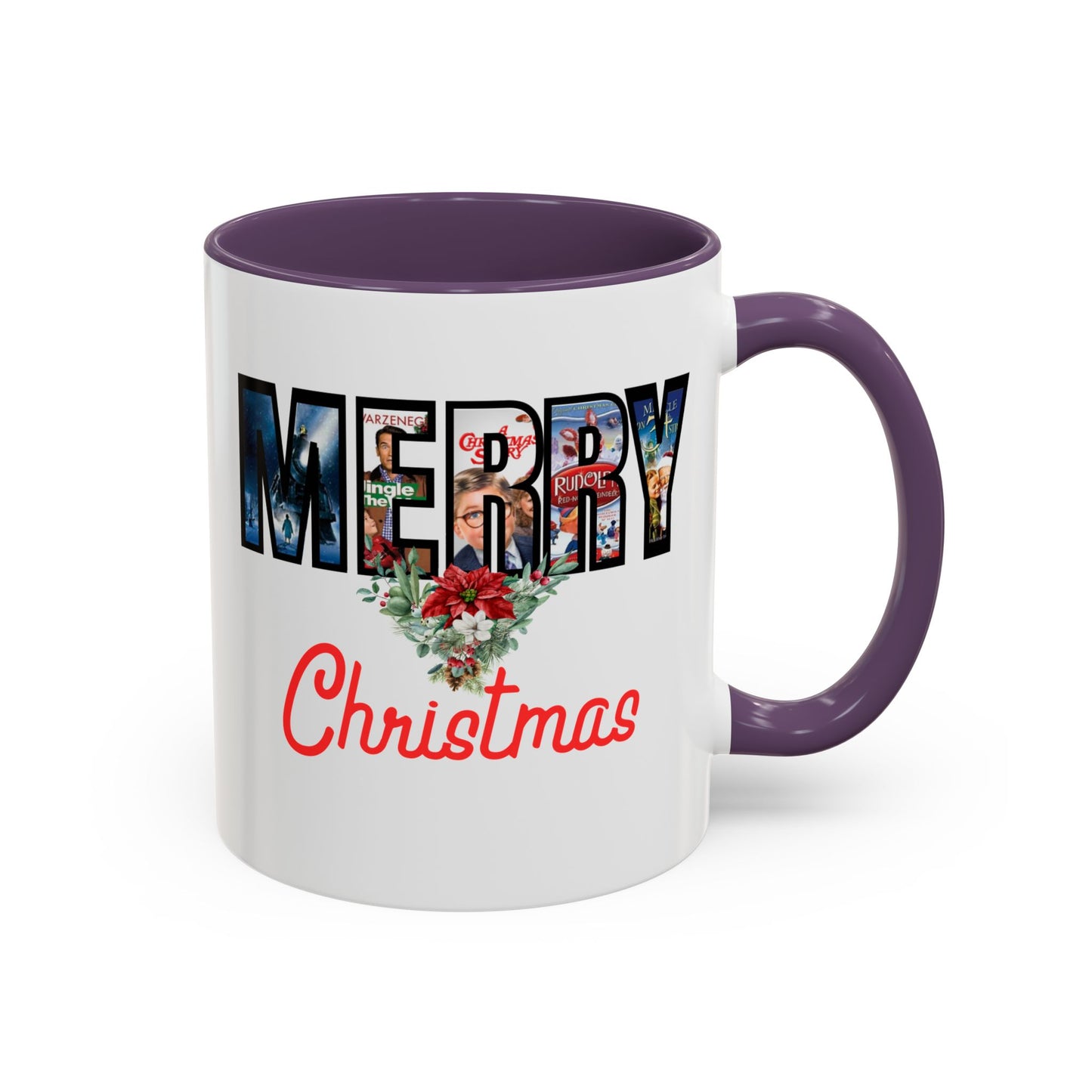 Merry Christmas Nostalgic Movie Poster Mug | 11oz | 15oz | Christmas Gift | Funny Christmas Gift | Accent Mug