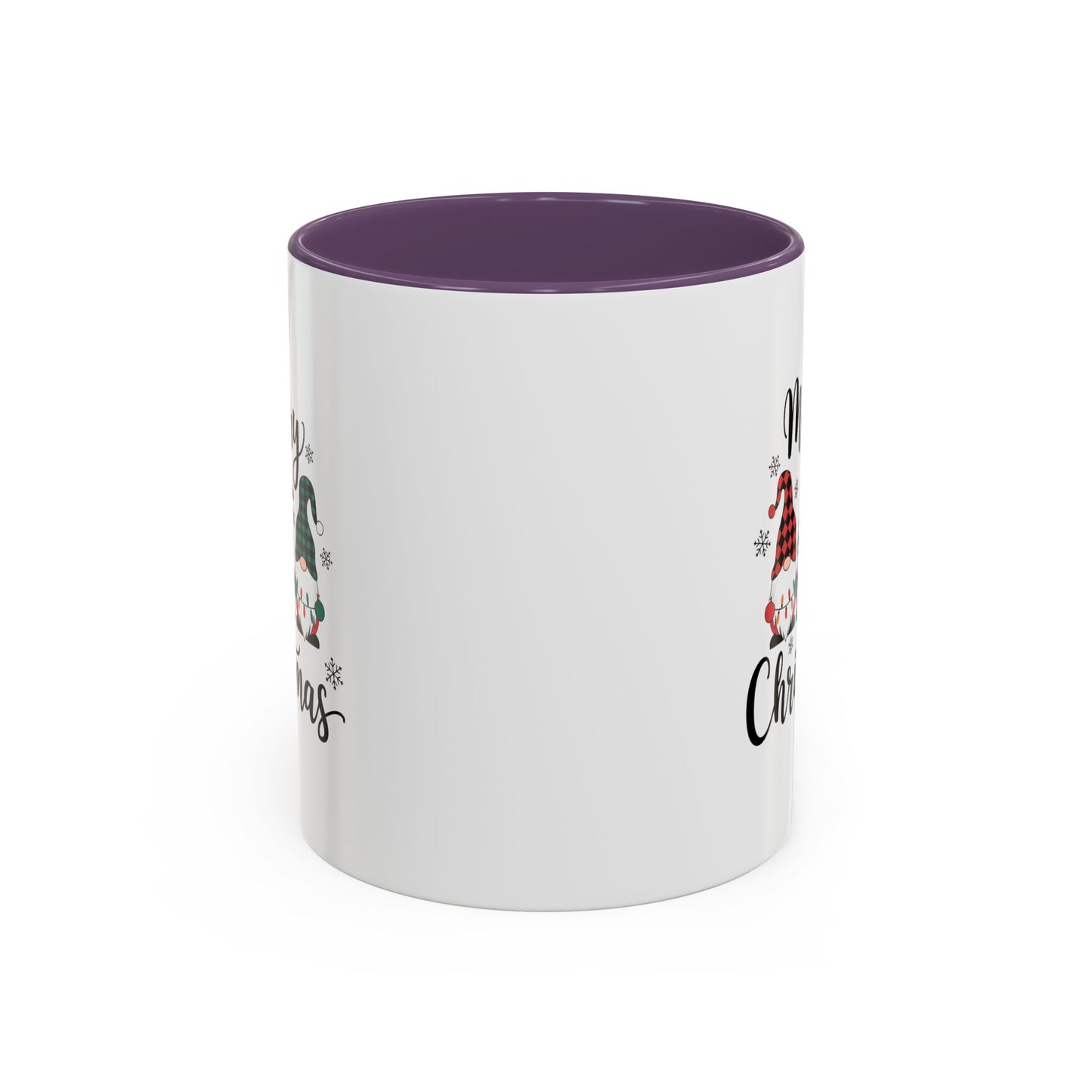 Cute Colorful Merry Christmas Elves In Colorful Hats | Christmas Mug | Christmas Gift | 11oz Accent Mug | 15oz Accent Mug