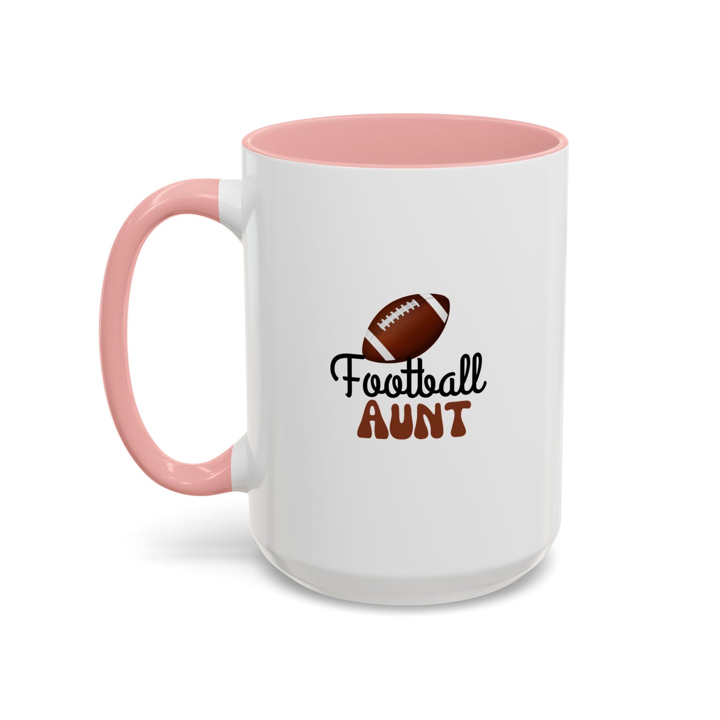Football Aunt Mug | Sports Fan Gift | Favorite Aunt Gift | Funny Gift | 11oz Accent Mug | 15oz Accent Mug