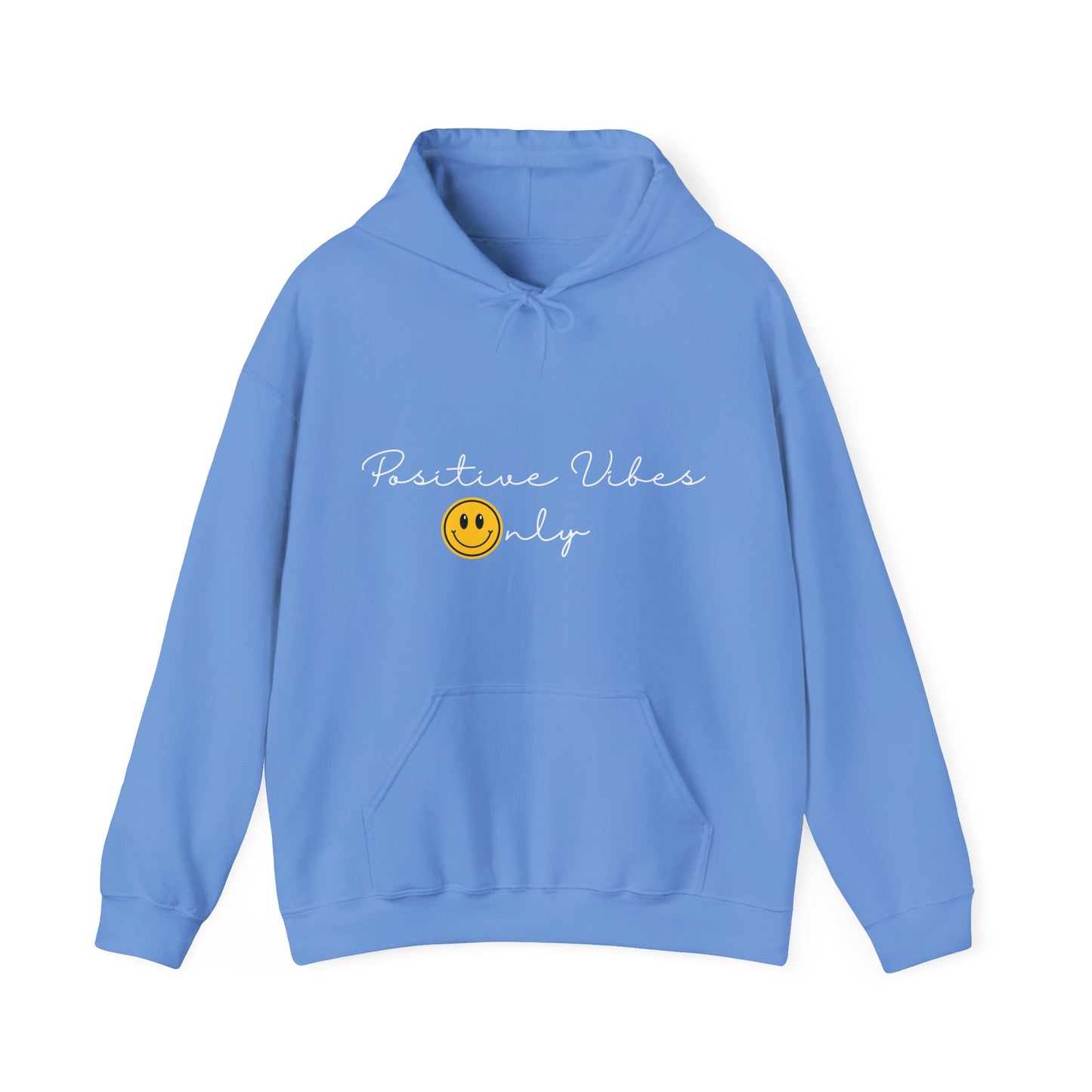 Positive Vibes Smiley Face Hoodie | Motivational Gift For Her | Inspirational Quote