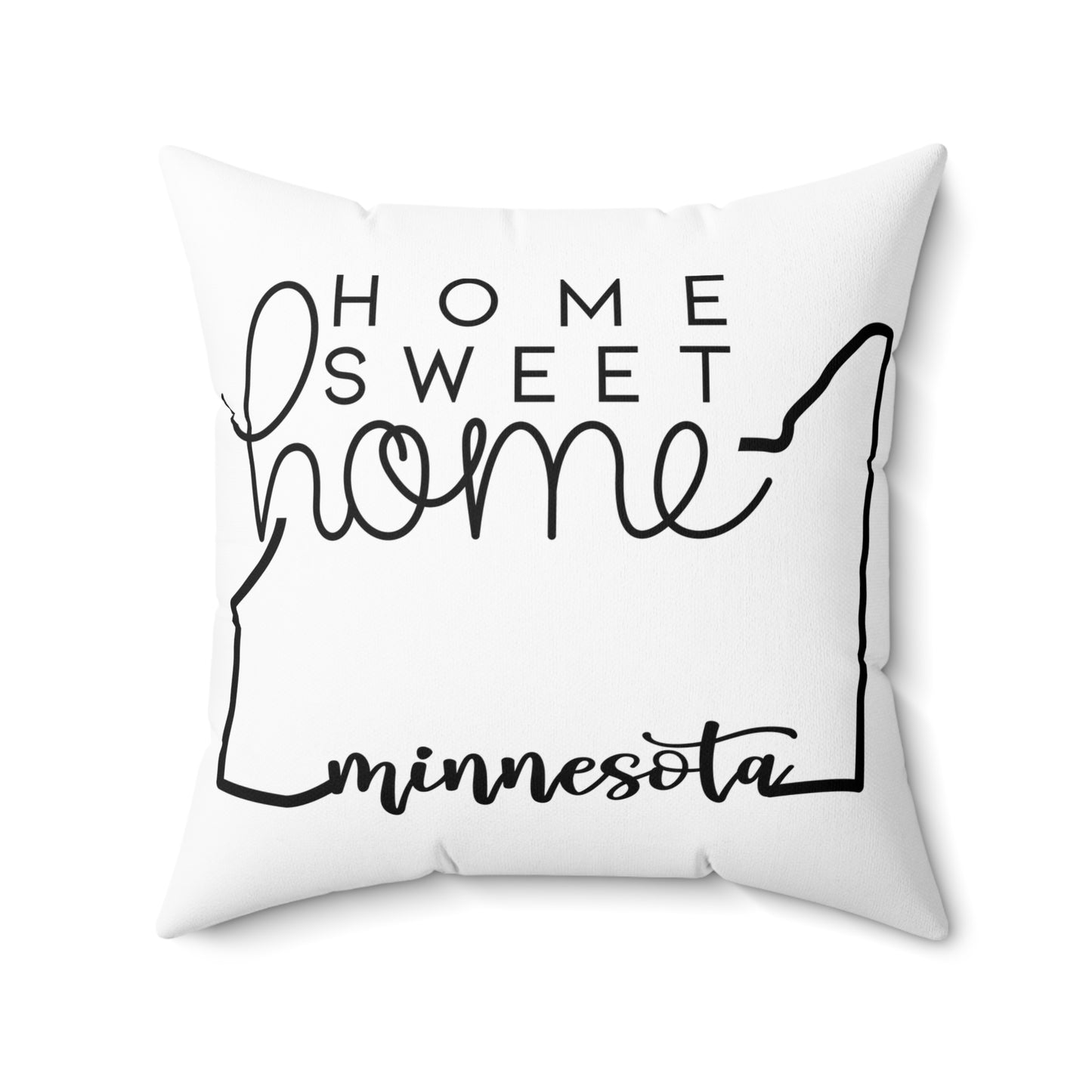 Home Sweet Home Minnesota Decorative Pillow | Gift For Her | Home Decor | State Gift | Customized State Pillow