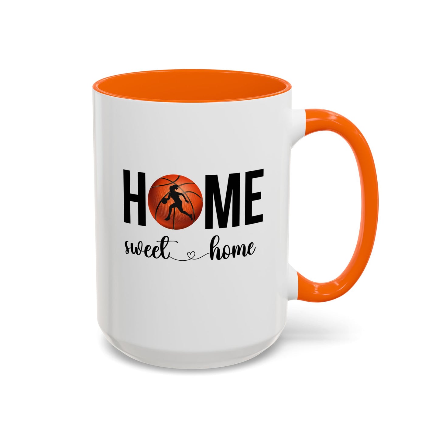 Female Basketball Player Mug | Home Sweet Home Mug | Sports Mug |11oz Accent Mug | 15oz Accent Mug | Gift Idea