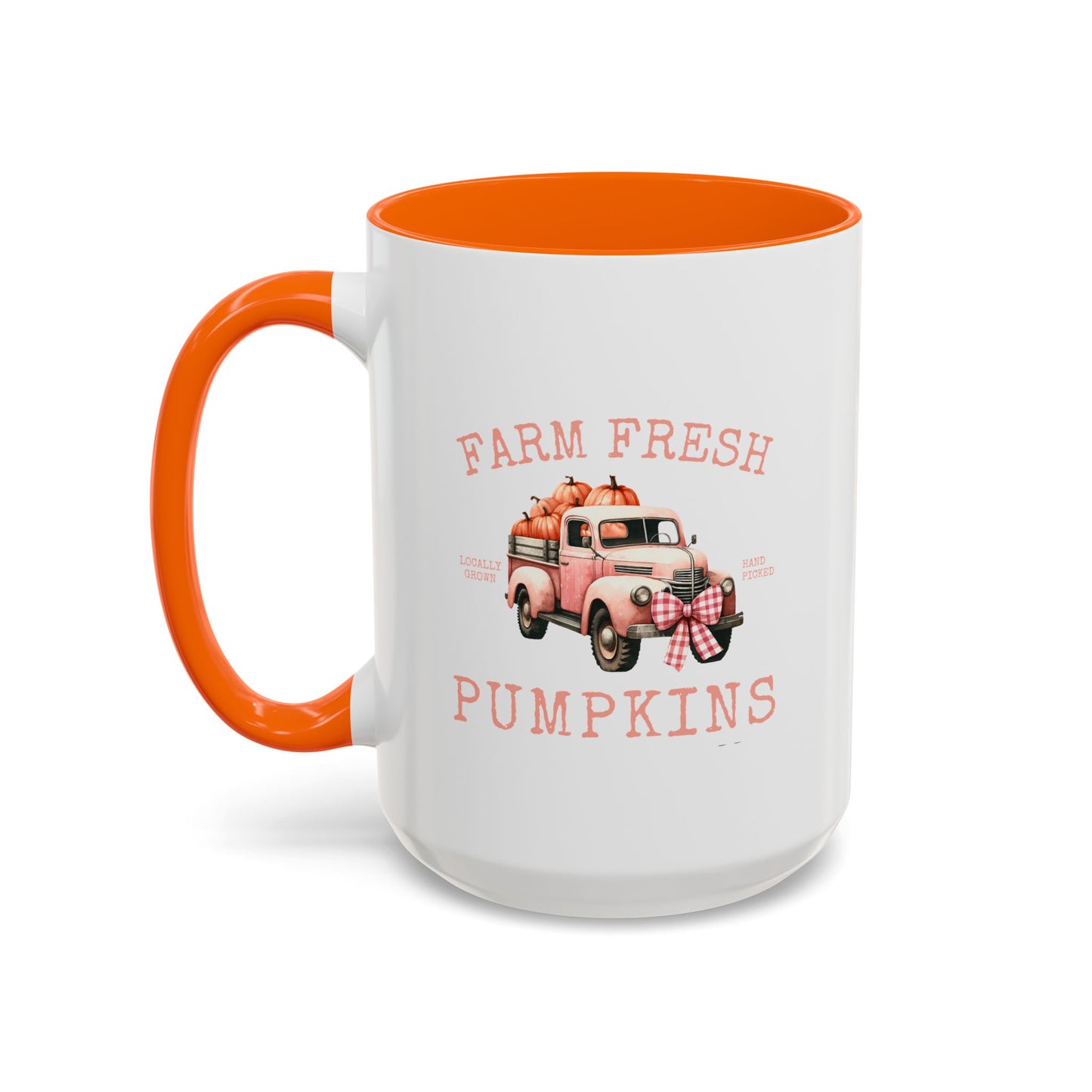 Farm Fresh Pumpkins Fall Mug | Pumpkin Truck | Gift for Her | Gift for Nature Lover | Fall Mug | Fall Season Mug | Gift for Her | Fall Mug | 11oz Accent Mug | 15oz Accent Mug
