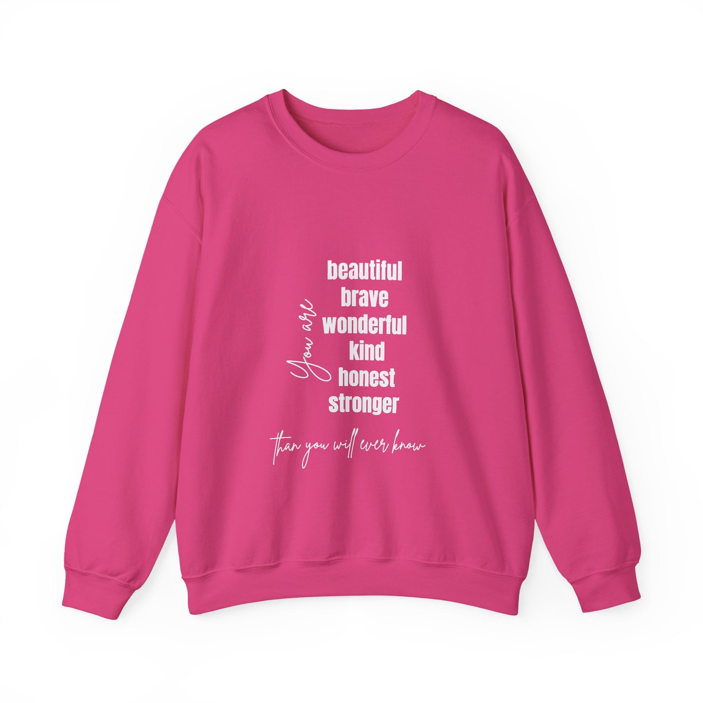 Brave Inspirational Quote Unisex Heavy Blend™ | Motivational Sweatshirt | Inspirational Gift | Gift For Her | Gift For Him