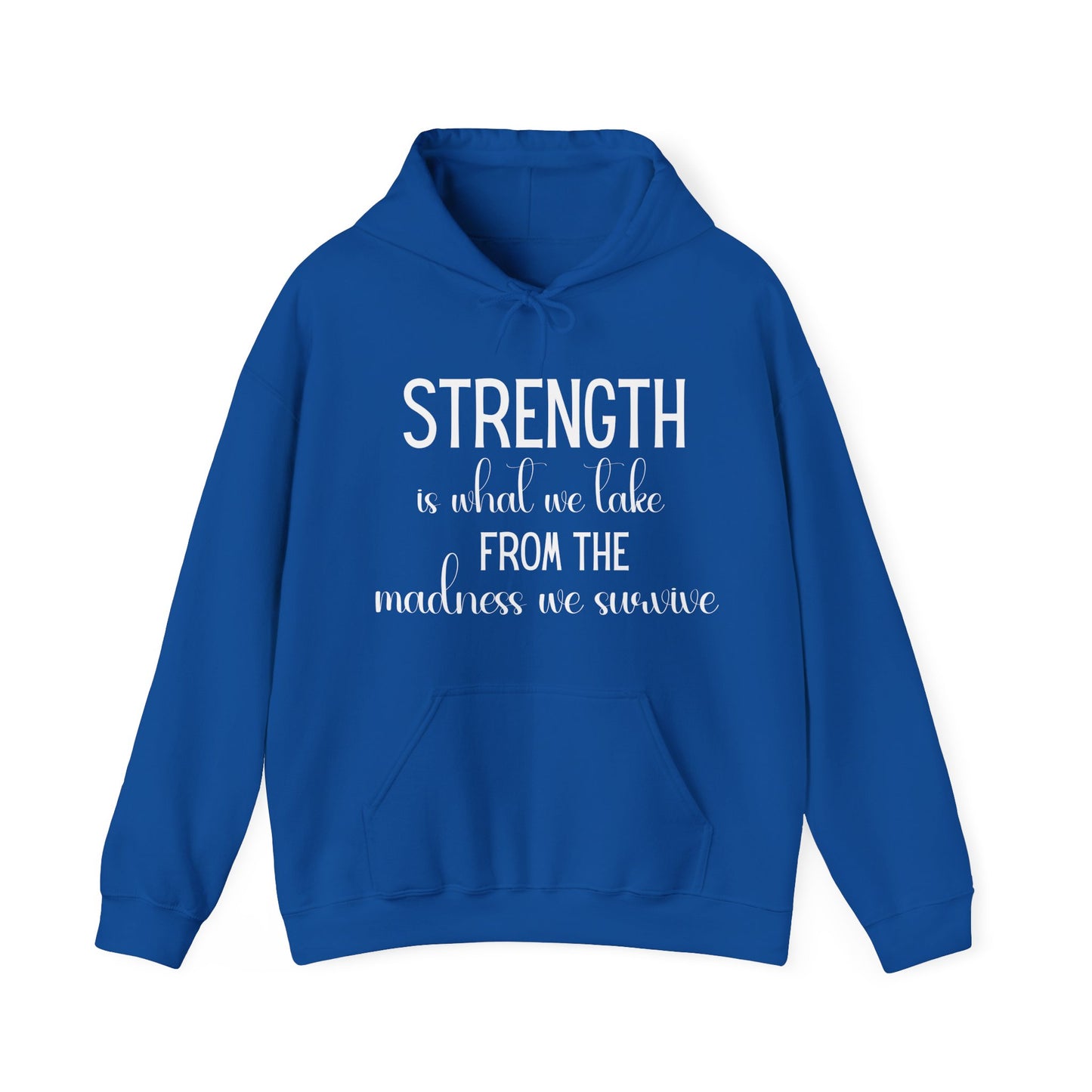 Strength Cute Version Quote Hoodie | Motivational Gift For Her | Inspirational Quote