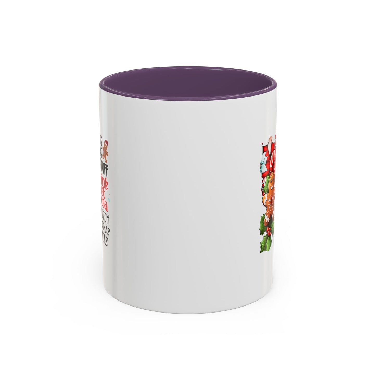 Cute Gingerbread Christmas Mug | Christmas Gift Idea | Christmas Movie Watching Mug | 11oz Accent Mug | 15oz Accent Mug | Gift Idea