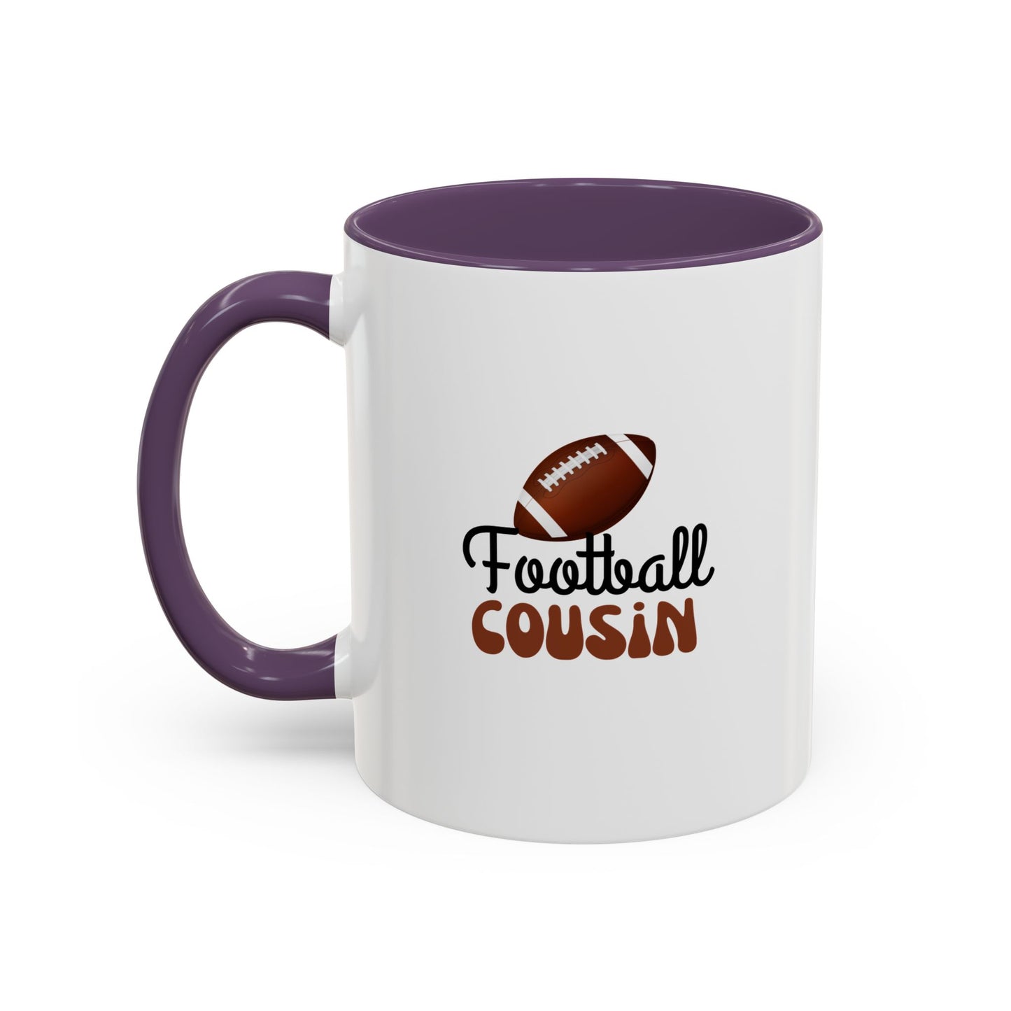 Football Cousin Mug | Sports Fan Gift | Proud Cousin Gift | Ceramic Mug | 11oz Accent Mug | 15oz Accent Mug