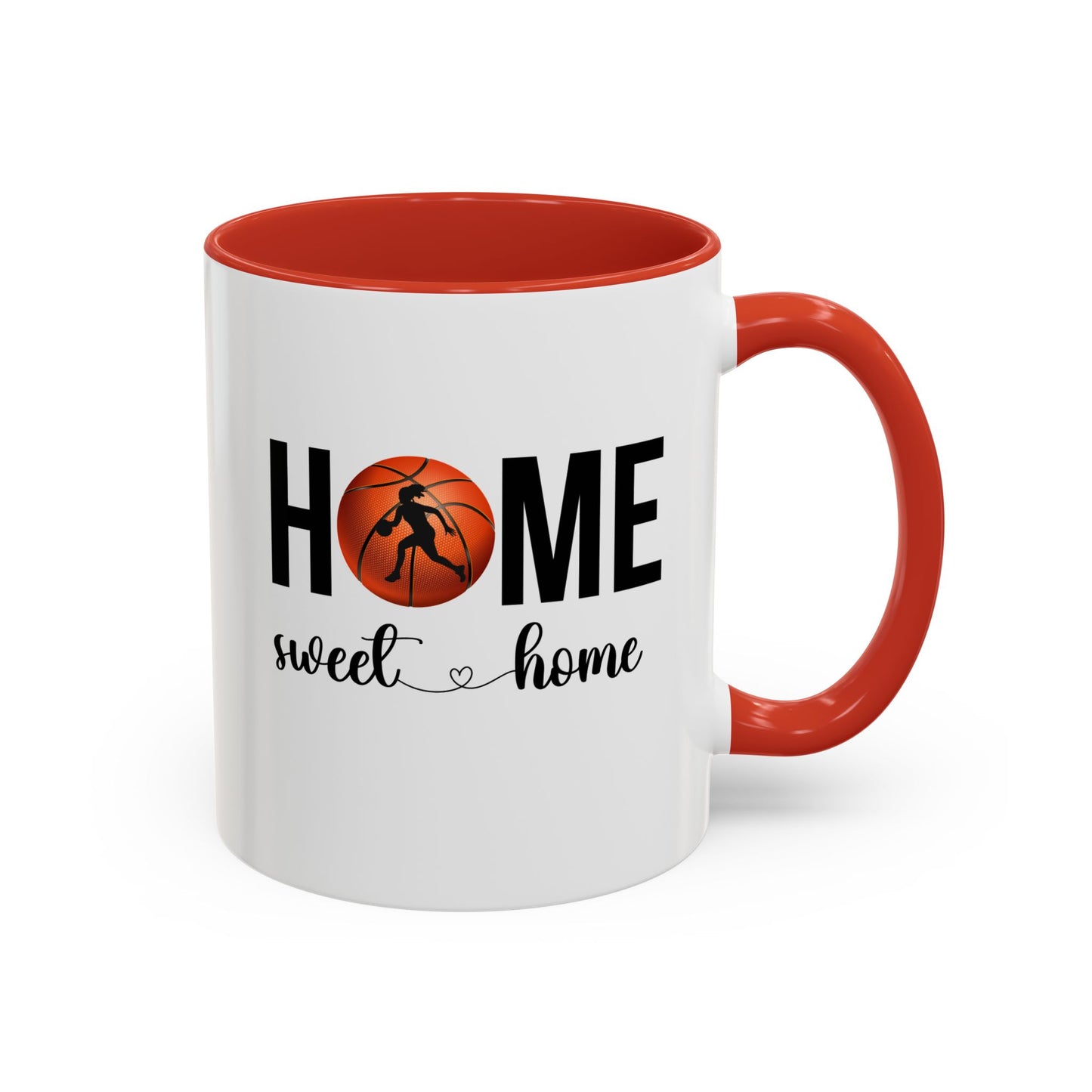 Female Basketball Player Mug | Home Sweet Home Mug | Sports Mug |11oz Accent Mug | 15oz Accent Mug | Gift Idea