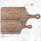 Personalized Hardwood Paddle Cutting Board| Customized Gift | Gift For Couples