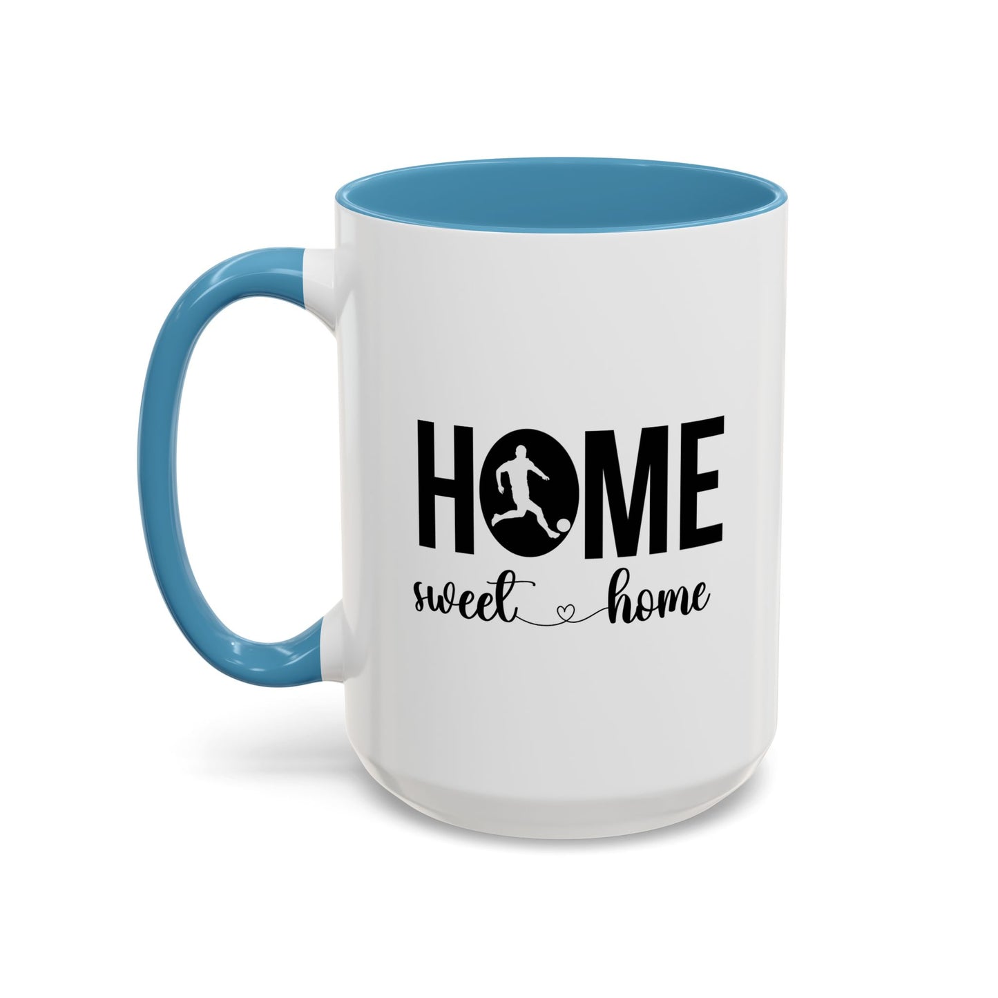Male Soccer Player Home Sweet Home Mug | Soccer Gift | Sports Mug |11oz Accent Mug | 15oz Accent Mug