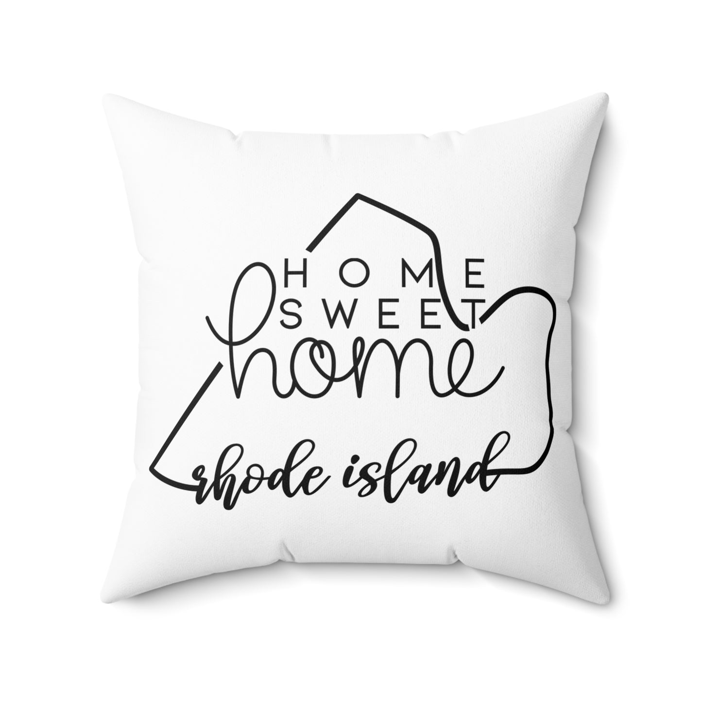 Home Sweet Home Rhode Island Decorative Pillow | Gift For Her | Home Decor | State Gift | Customized State Pillow