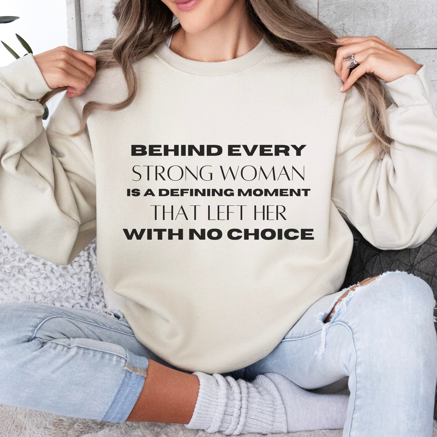 Strong Woman Inspirational Quote Unisex Heavy Blend™ | Motivational Sweatshirt | Inspirational Gift | Gift For Her | Gift For Him
