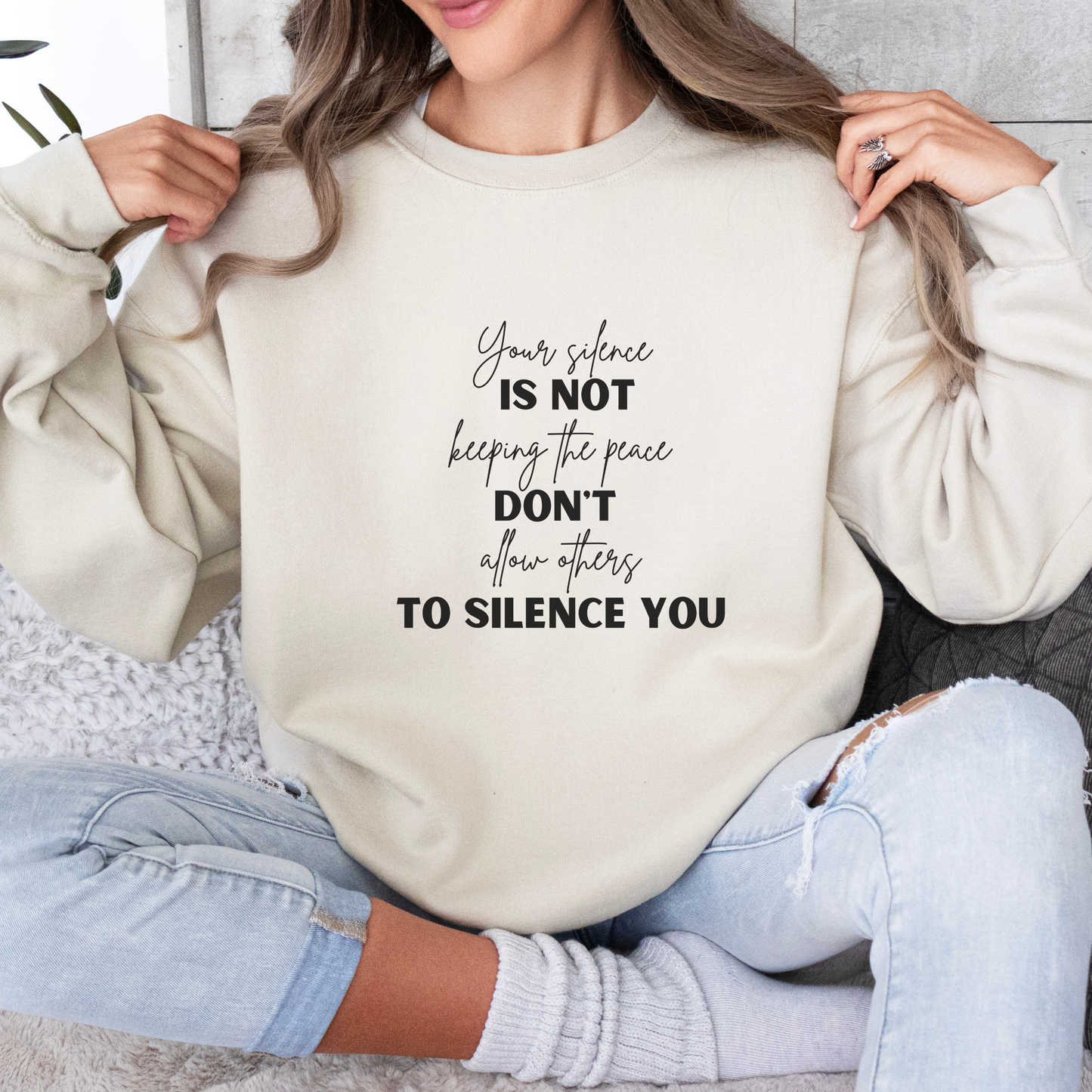 Silence Inspirational Quote Unisex Heavy Blend™ | Motivational Sweatshirt | Inspirational Gift | Gift For Her | Gift For Him