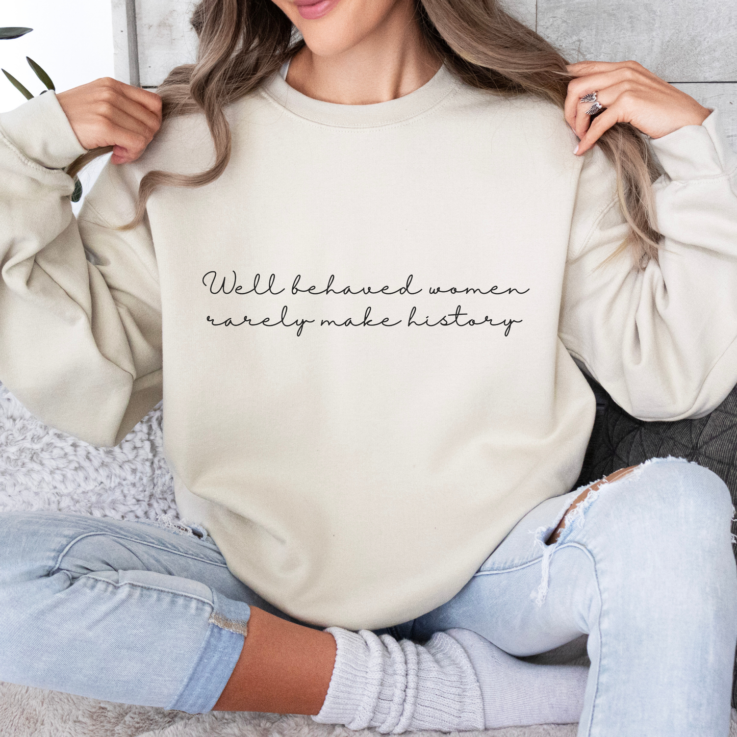 Well Behaved Woman Inspirational Quote Unisex Heavy Blend™ | Motivational Sweatshirt | Inspirational Gift | Gift For Her | Gift For Him