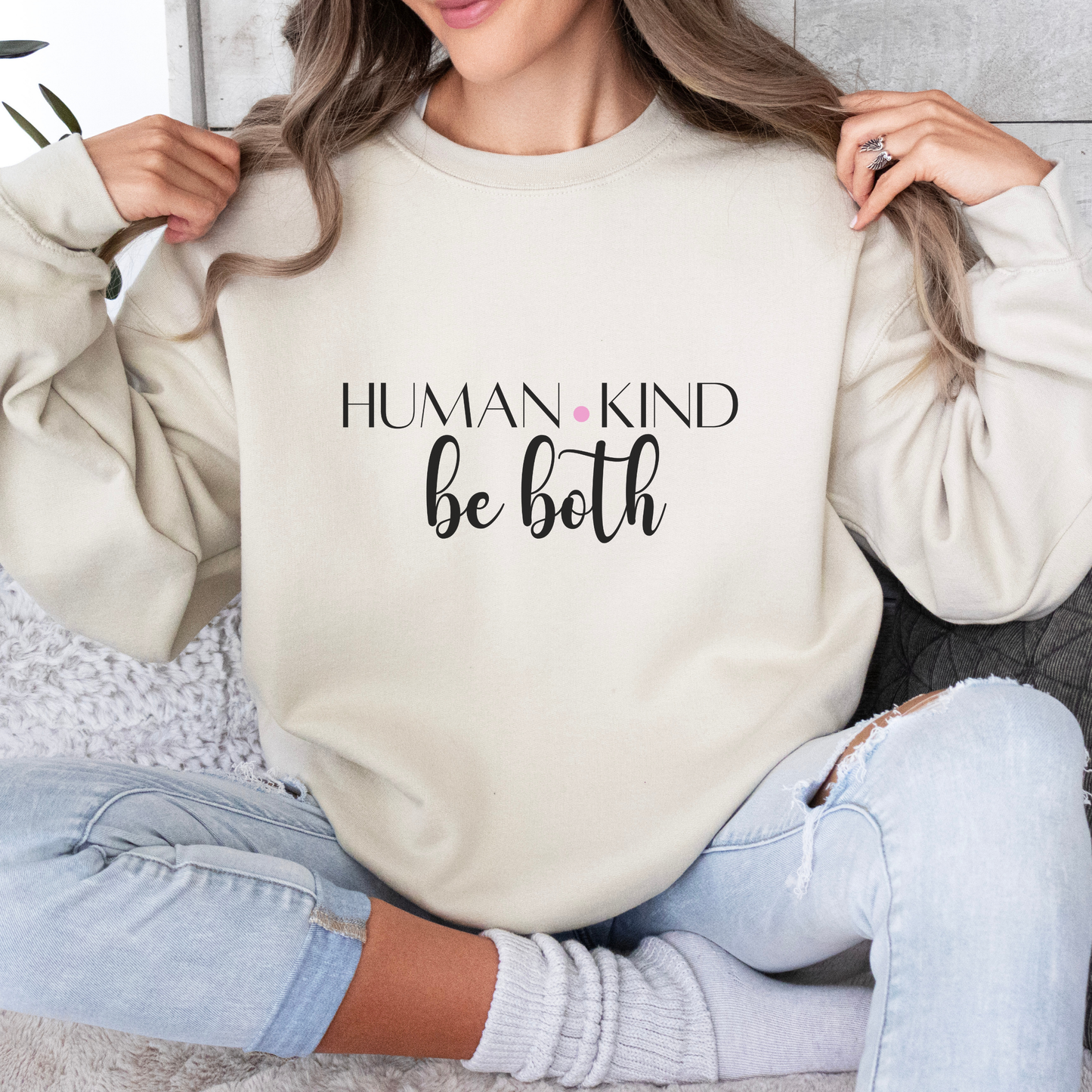 Human Inspirational Quote Unisex Heavy Blend™ | Motivational Sweatshirt | Inspirational Gift | Gift For Her | Gift For Him