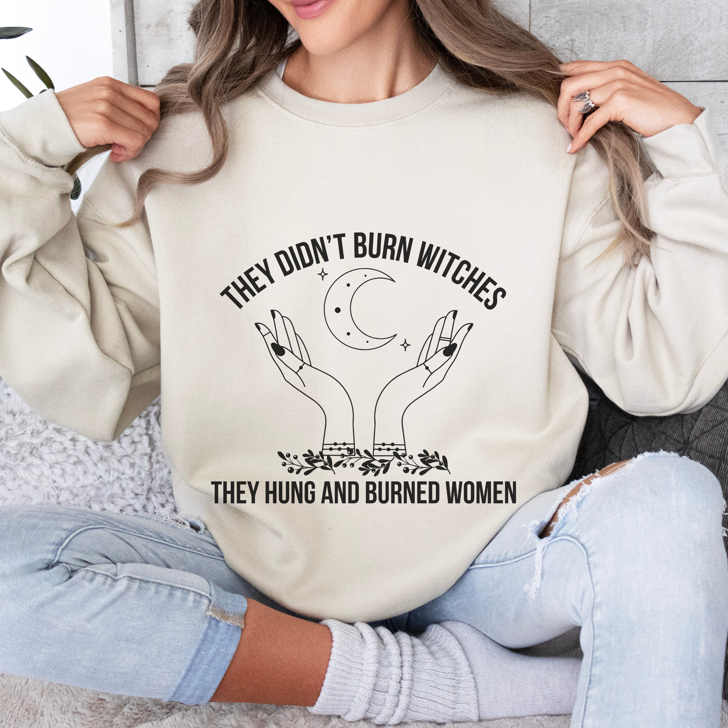 Burned Woman Inspirational Quote Unisex Heavy Blend™ | Motivational Sweatshirt | Inspirational Gift | Gift For Her | Gift For Him
