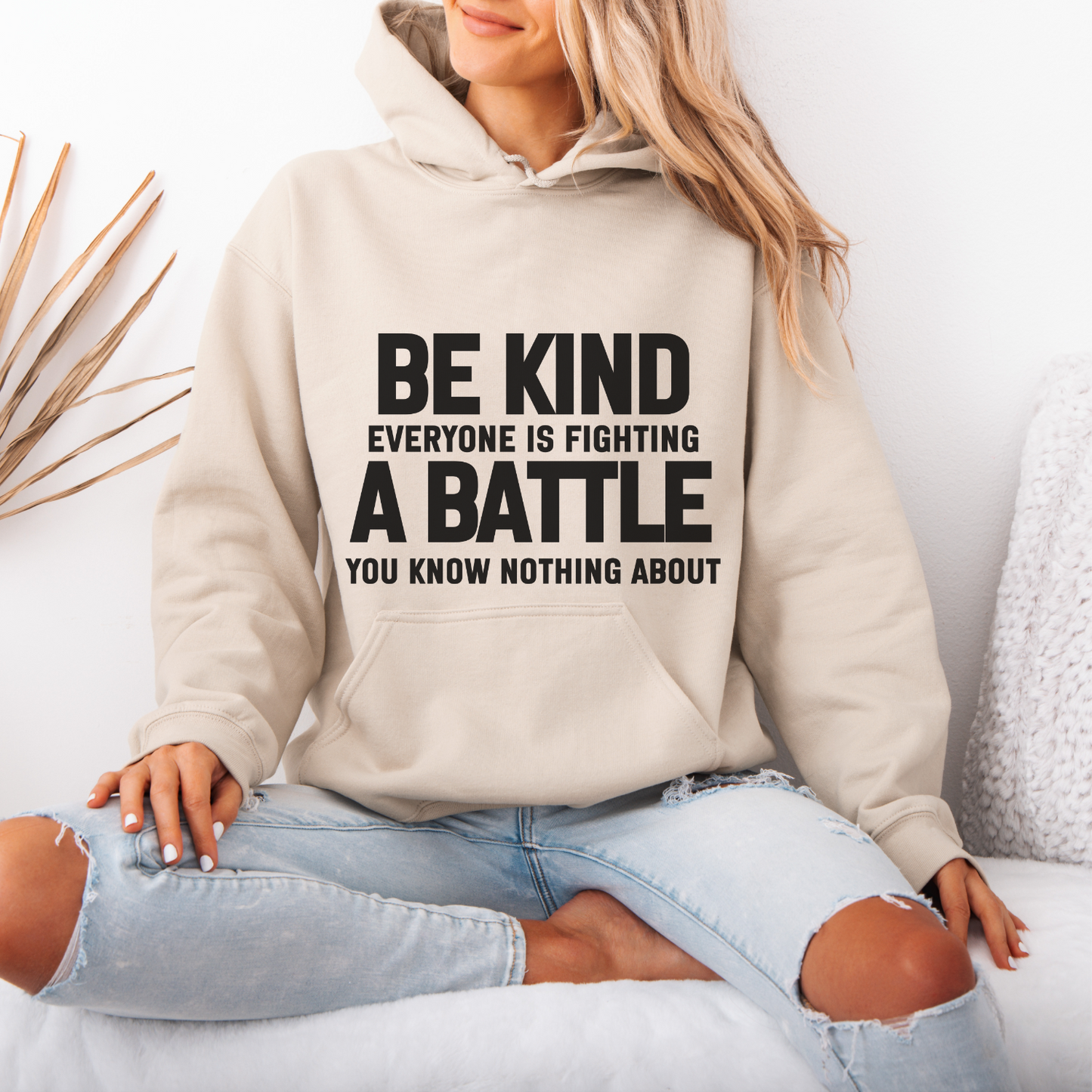 Battle Motivational Quote Hoodie | Motivational Gift For Her | Inspirational Quote
