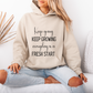 Keep Going Keep Growing Inspirational Unisex Hoodie | Motivational Gift For Her | Inspirational Quote