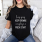Keep Going Keep Growing Quote T-shirt | Bella Canvas T-shirt