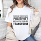 Surround Yourself With Positivity Bold Print T-shirt