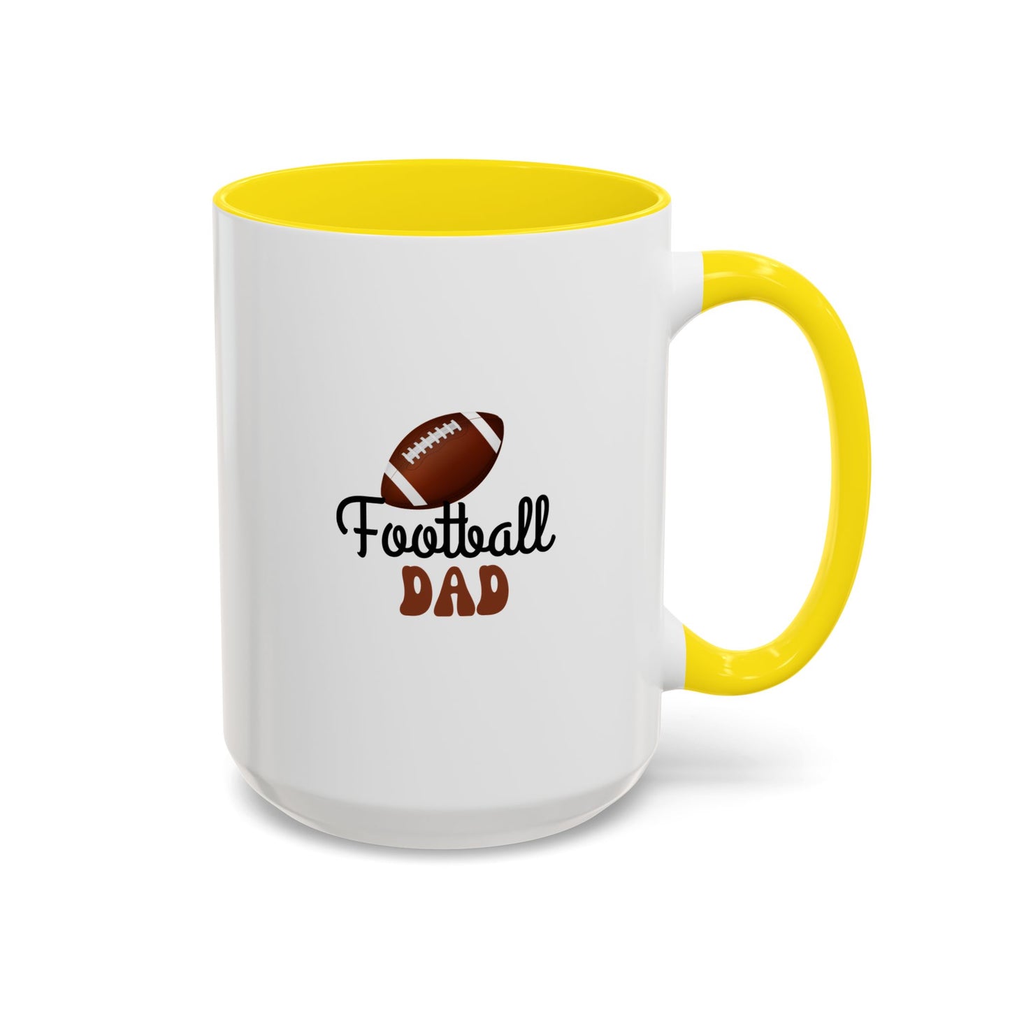 Football Dad Mug | Sports Fan Gift | Proud Father Gift | Funny Gift For Dad | 11oz Accent Mug | 15oz Accent Mug | Fall Gift