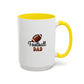 Football Dad Mug | Sports Fan Gift | Proud Father Gift | Funny Gift For Dad | 11oz Accent Mug | 15oz Accent Mug | Fall Gift