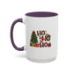 Ho Ho Ho Christmas Mug | Cute Christmas Tree Gift Mug | Christmas Gift | 11oz Accent Mug | 15oz Accent Mug