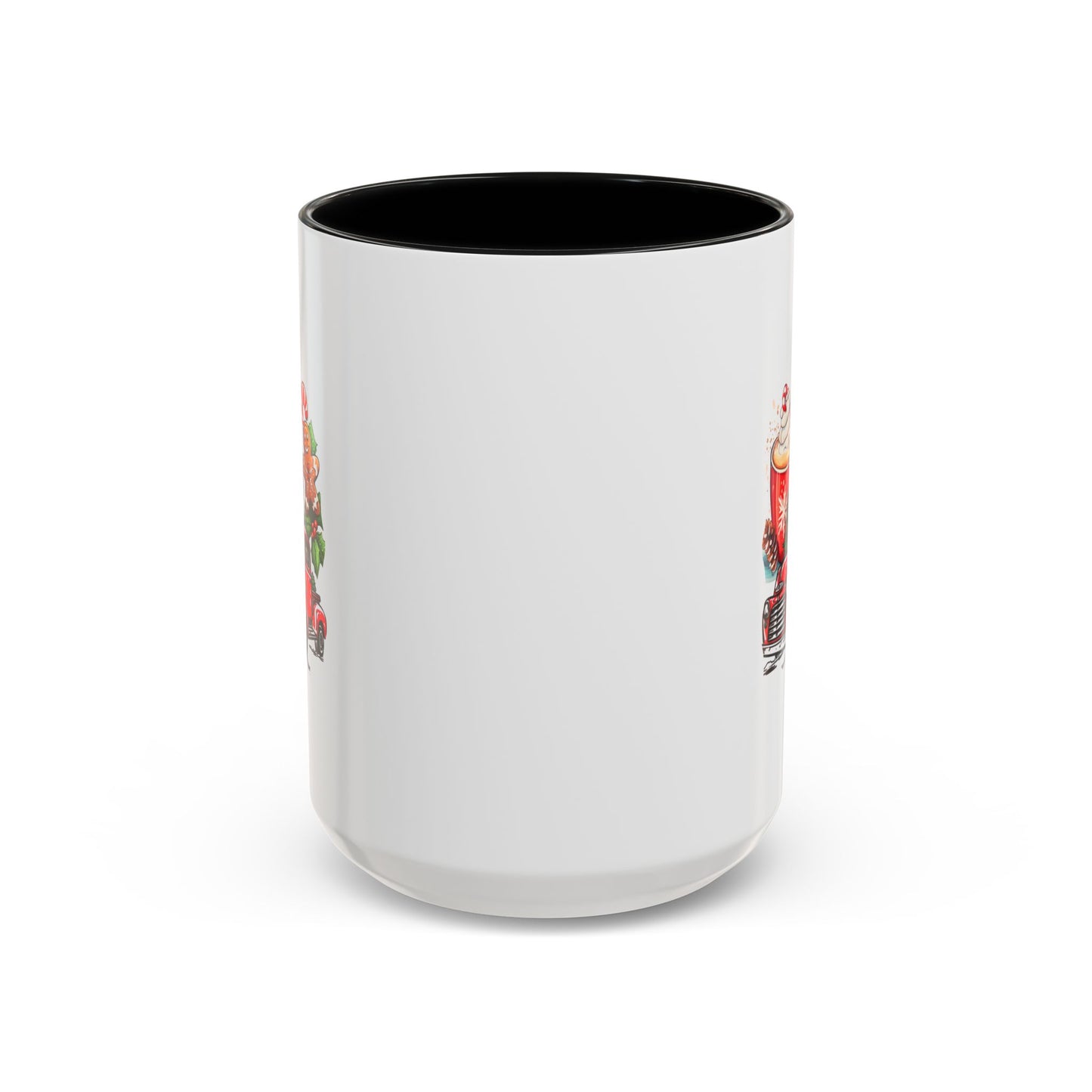 Red Christmas Truck Mug | Cute Gingerbread Man Mug | Christmas Gift Idea | 11oz Accent Mug | 15oz Accent Mug