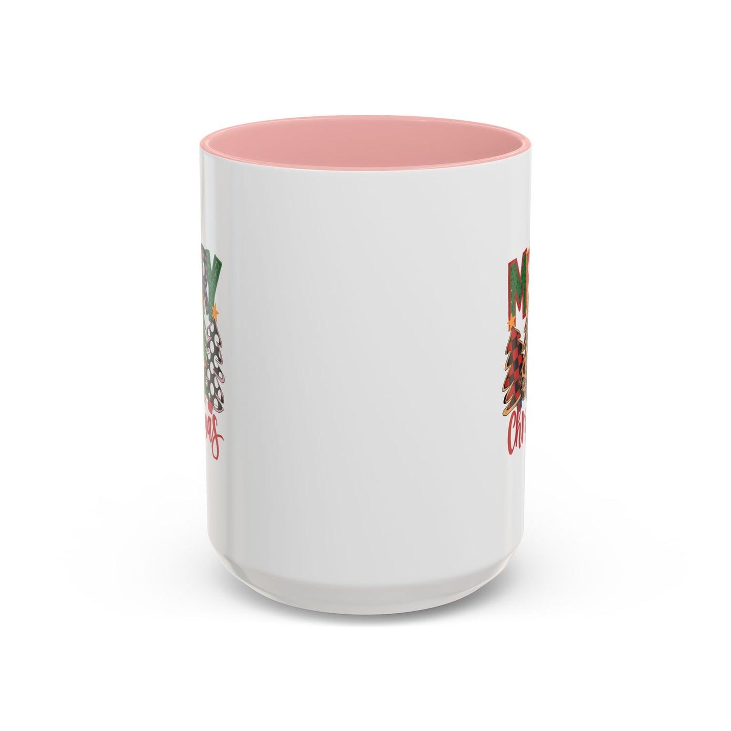 Colorful Merry Christmas Trees Mug | Christmas Mug | Christmas Gift | 11oz Accent Mug | 15oz Accent Mug
